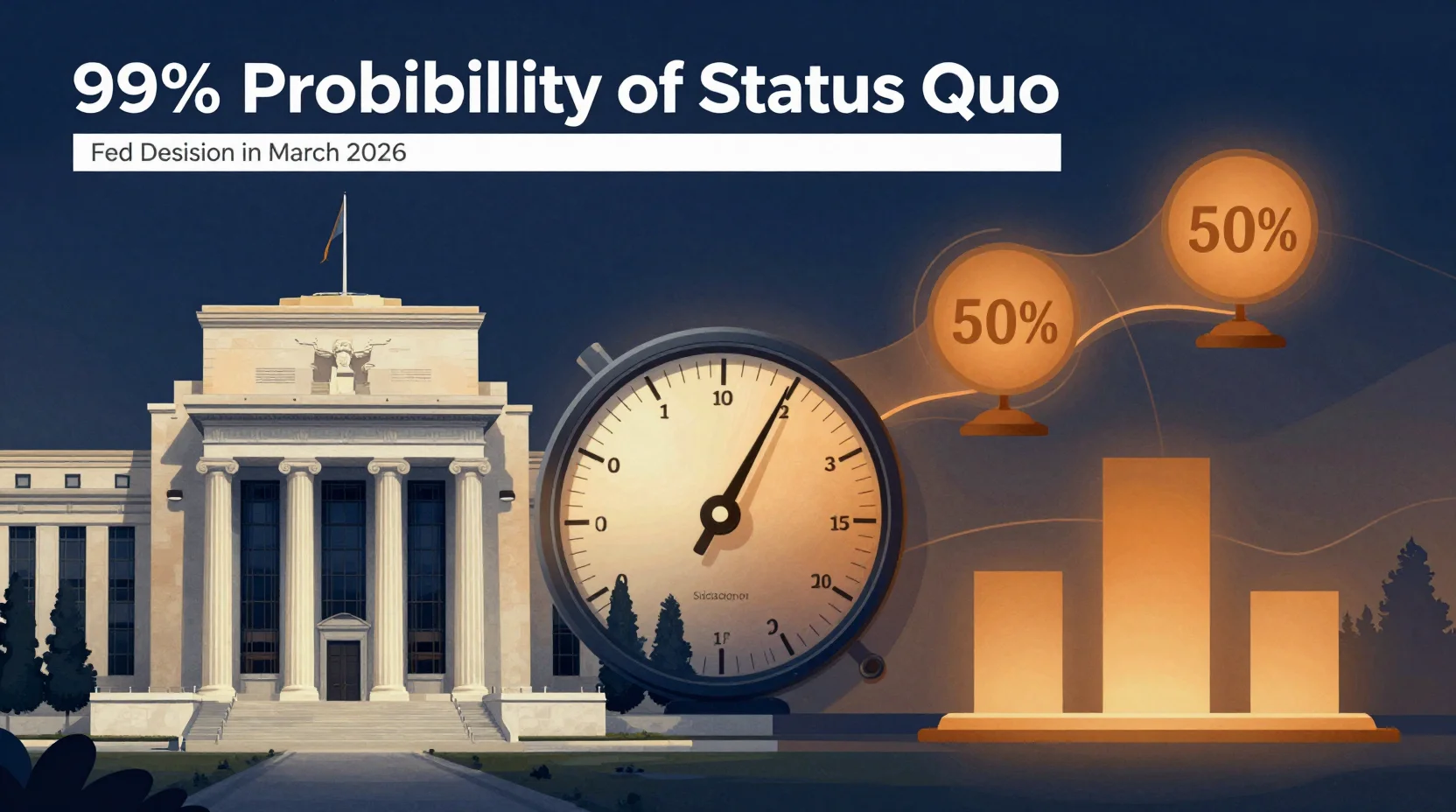 Fed Decision in March 2026: 99% Probability of Status Quo [$143M Market Analysis]