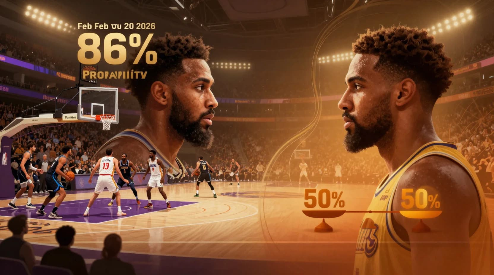 Clippers vs Lakers Feb 20 2026: 86% Probability Favors Lakers in LA Battle
