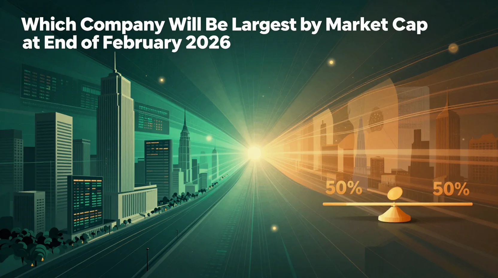 Which company will be largest by market cap at end of February 2026?