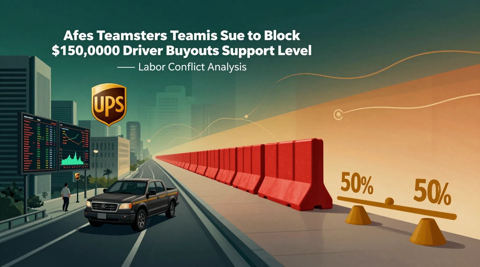 Will UPS Stock Drop After Teamsters Sue to Block $150,000 Driver Buyouts?