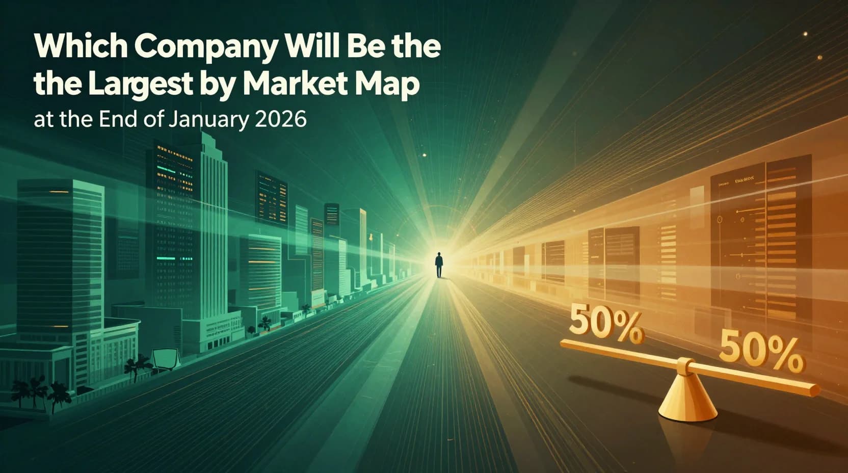 Which Company Will Be the Largest by Market Cap at the End of January 2026?