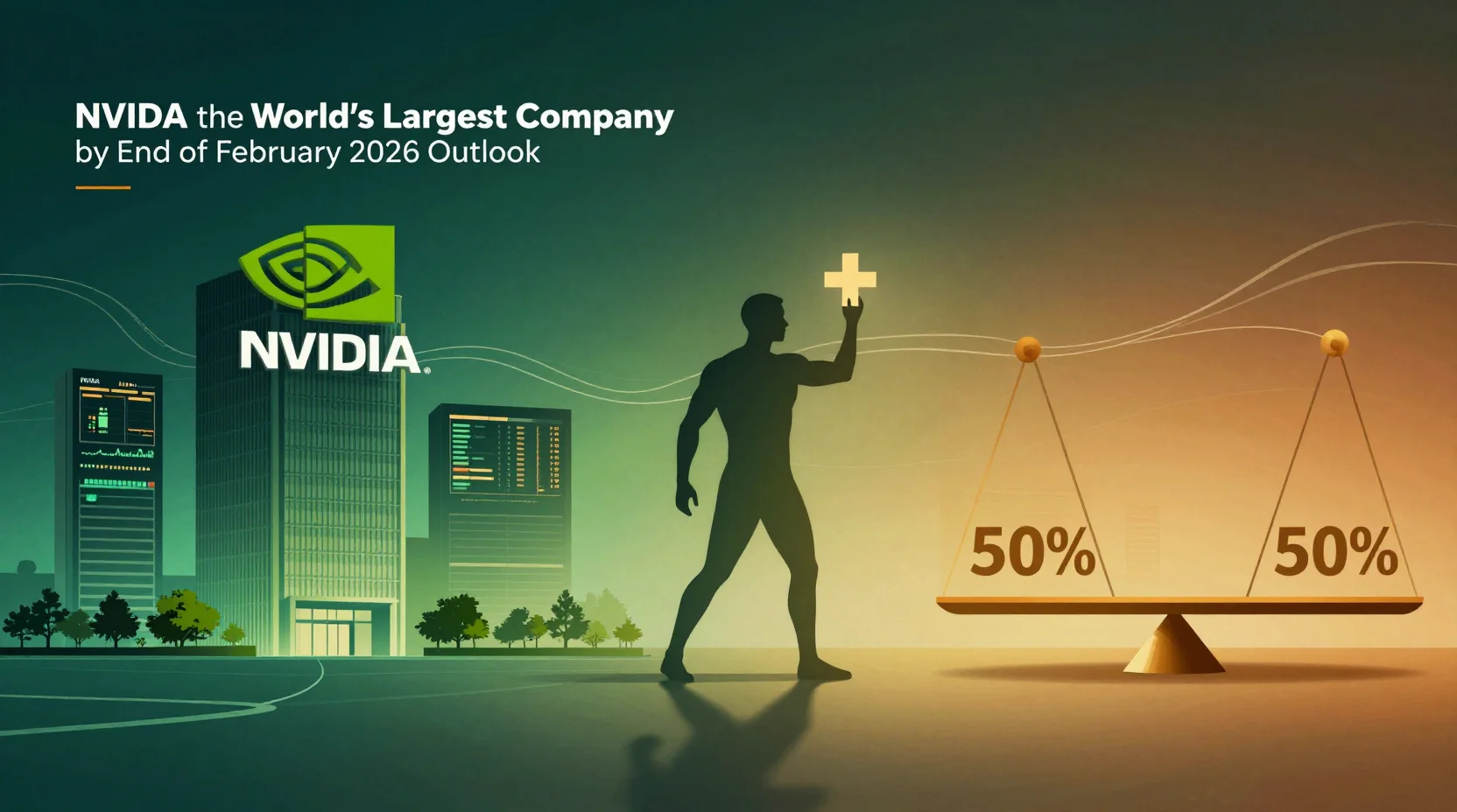 Will NVIDIA remain the world's largest company by end of February 2026?