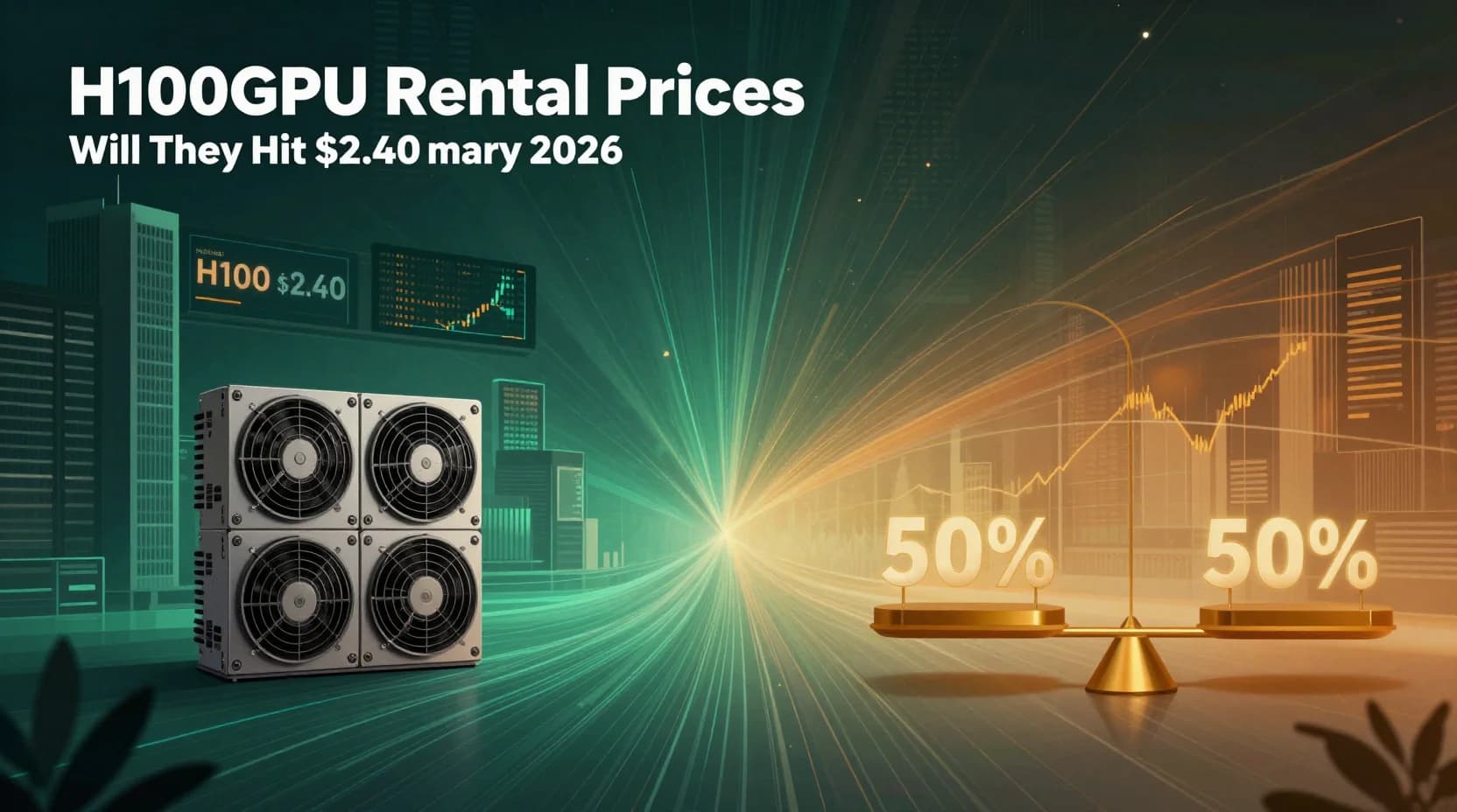 Will GPU rental prices (H100) hit $2.40 or more in February 2026?