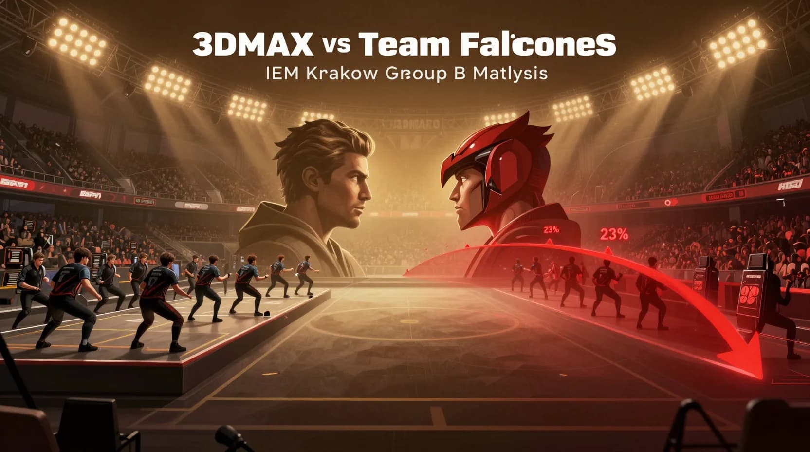 Will 3DMAX Defeat Team Falcons in IEM Krakow Group B Match?
