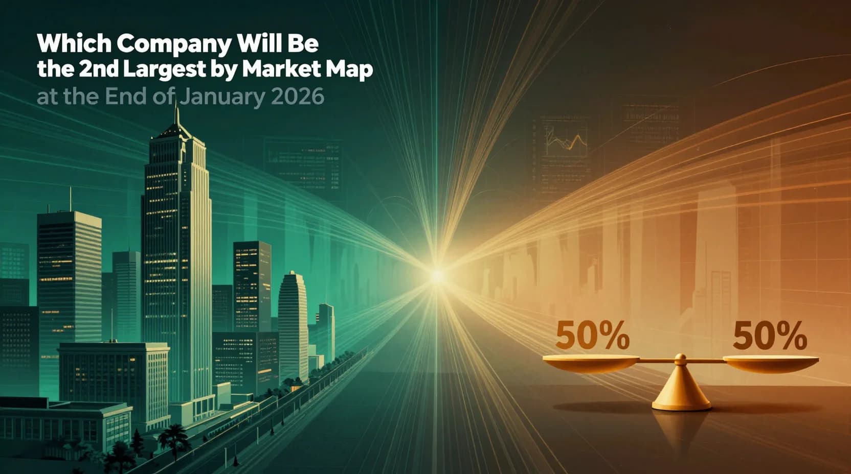 Which company will be the 2nd largest by market cap at the end of January 2026?
