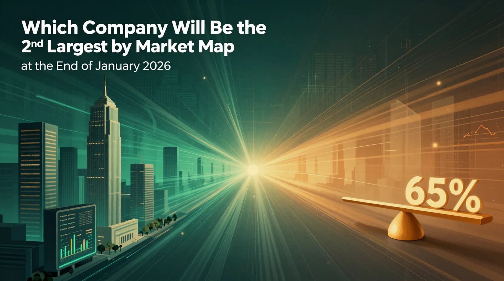 Which company will be the 2nd largest by market cap at the end of January 2026?