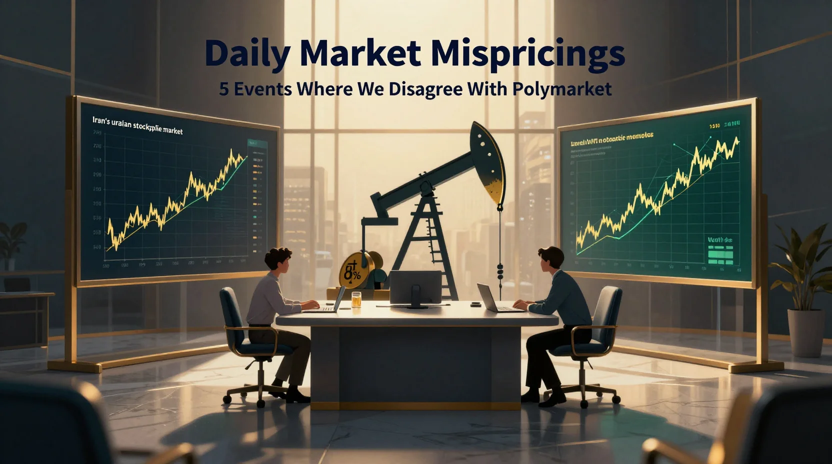 Daily Market Mispricings: 5 Events Where We Disagree With Polymarket β April 12, 2026