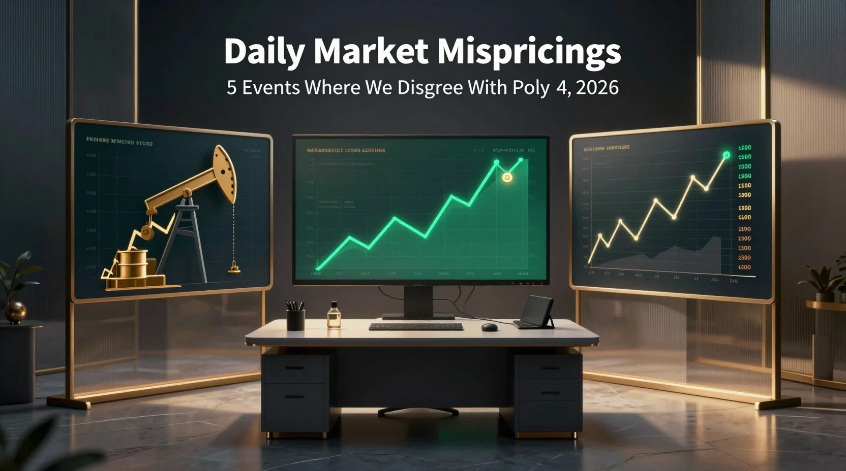 Daily Market Mispricings: 5 Events Where We Disagree With Polymarket β April 14, 2026