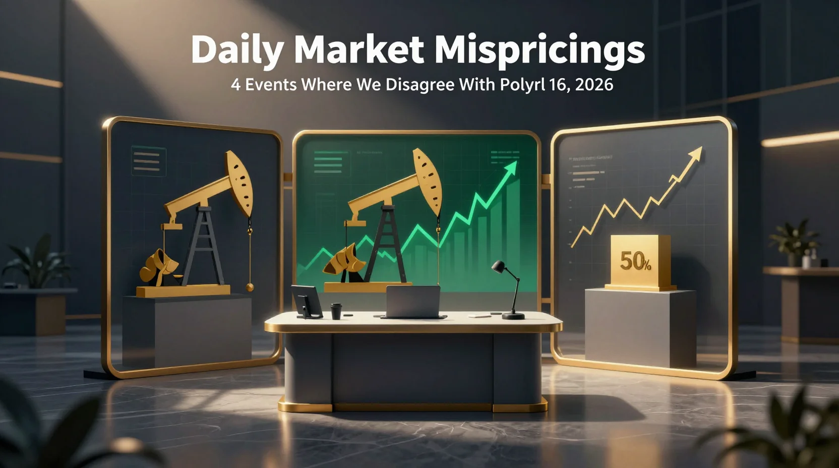 Daily Market Mispricings: 4 Events Where We Disagree With Polymarket β April 16, 2026